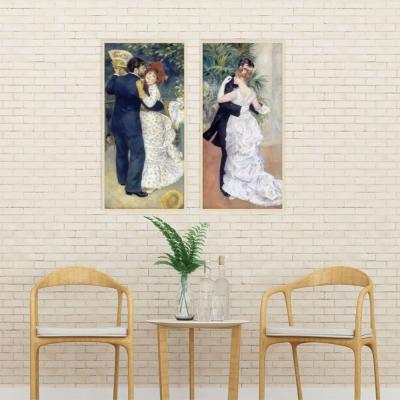 SET 2 CUADROS BAILES, RENOIR 